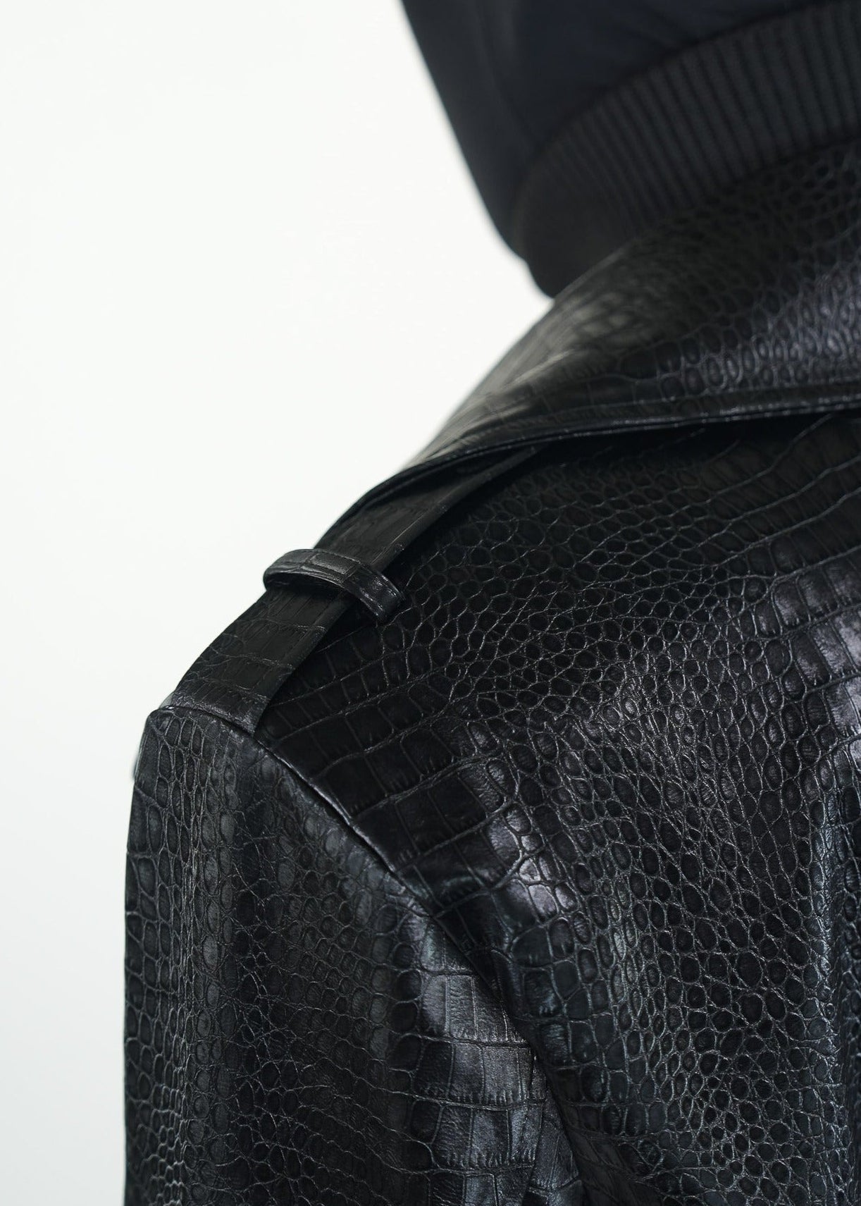 High - Neck PU Trench Coat - Rick Circus