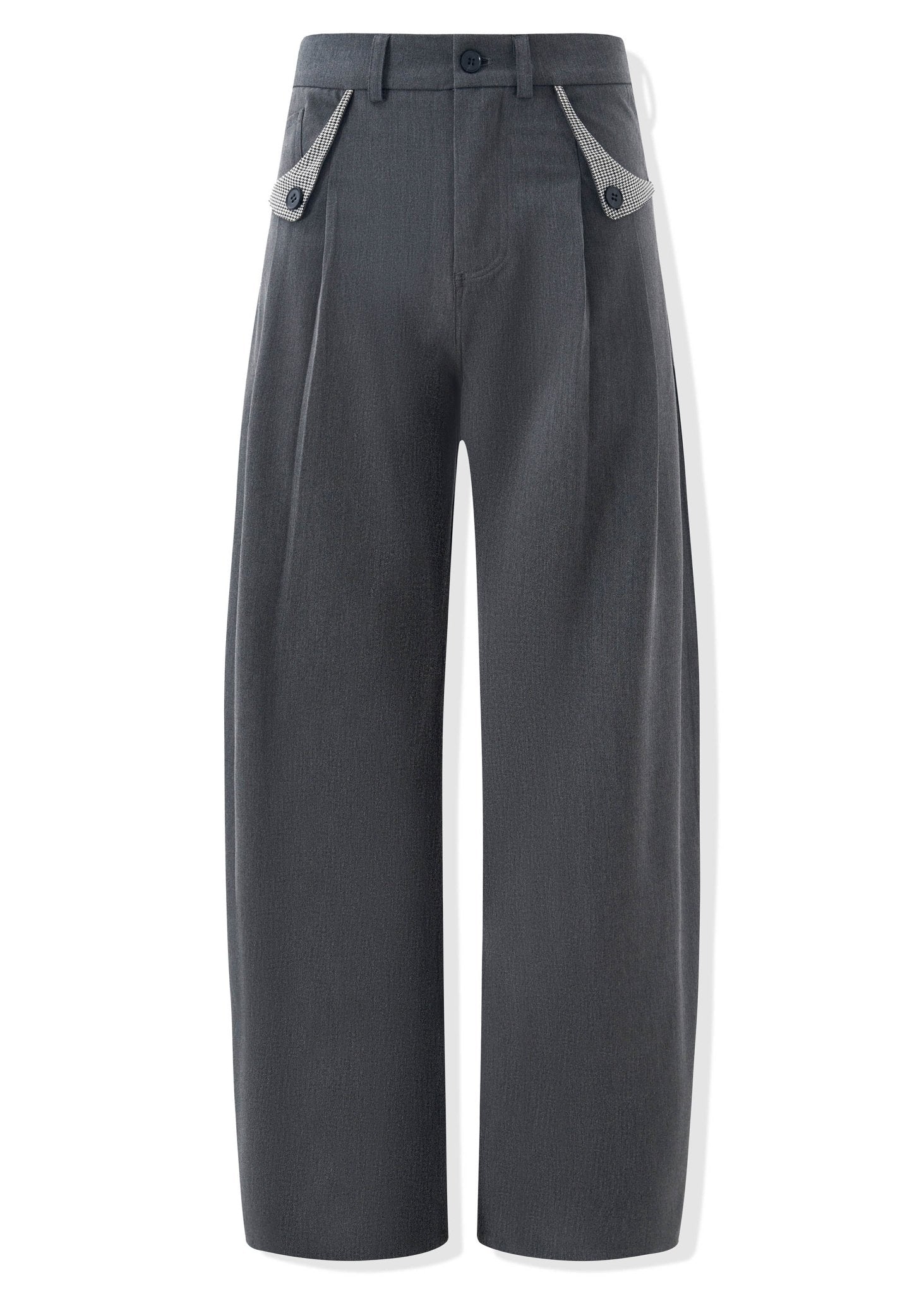 Houndstooth Pocket Wide - Leg Dress Pants - Rick Circus