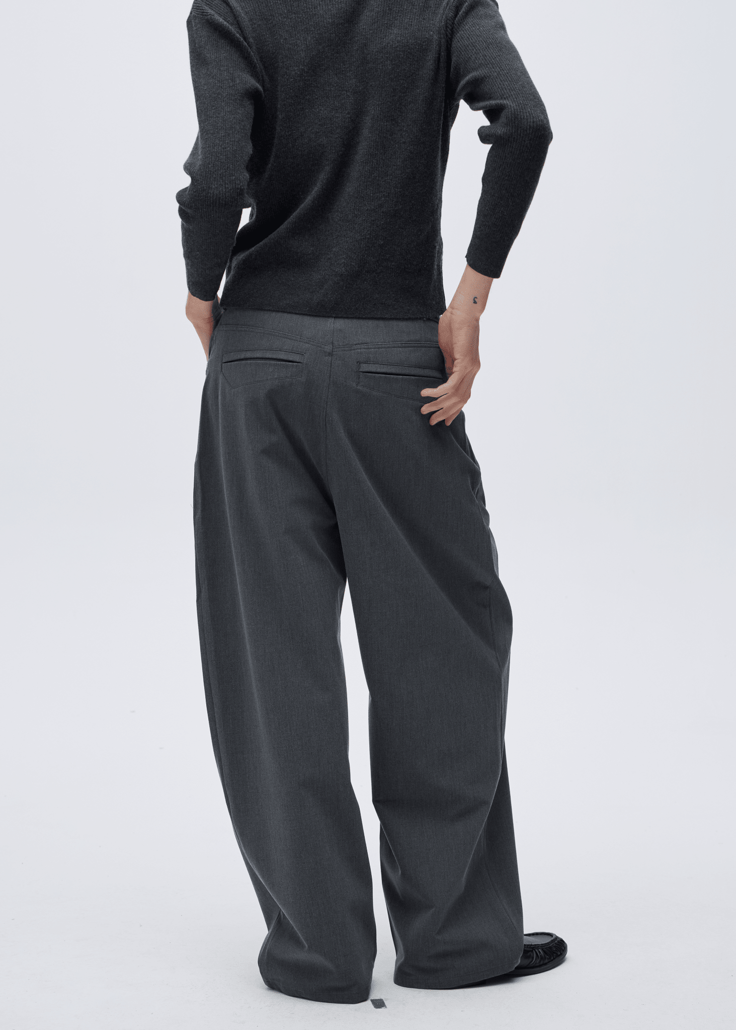 Houndstooth Pocket Wide - Leg Dress Pants - Rick Circus