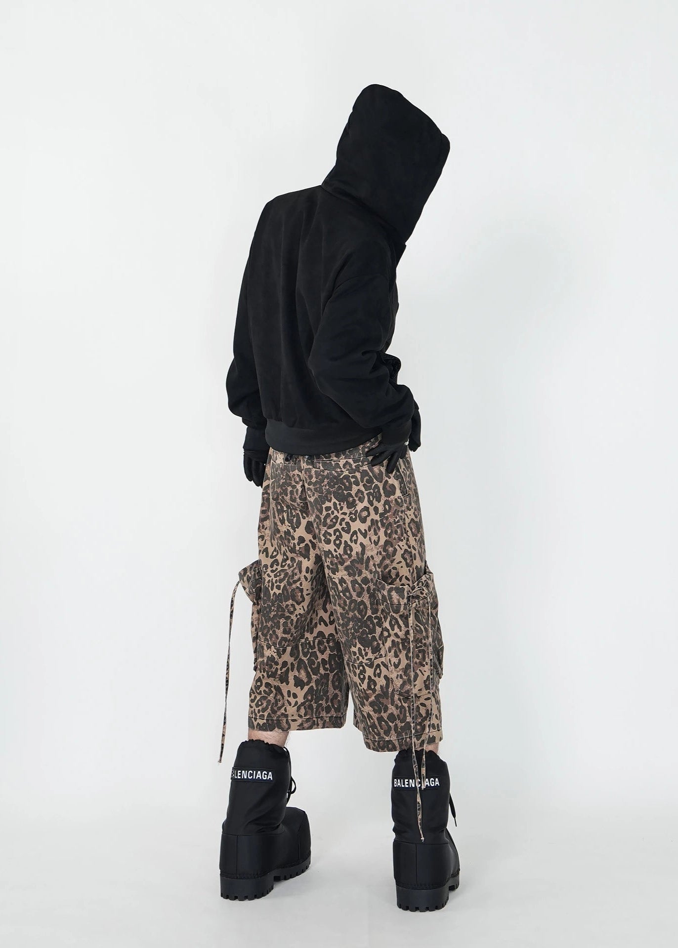 Leopard Lined Double - Zip Hooded Jacket - Rick Circus