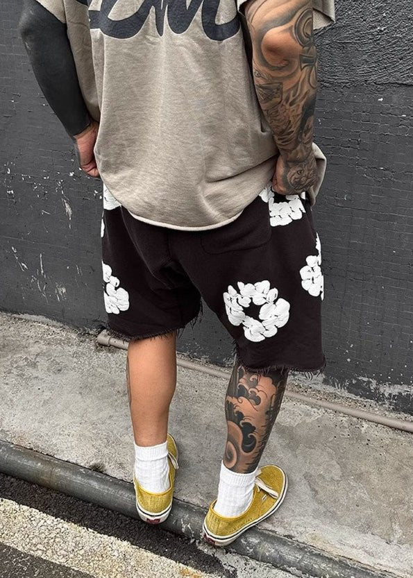 Loose - Fit Floral Printed Shorts - Rick Circus
