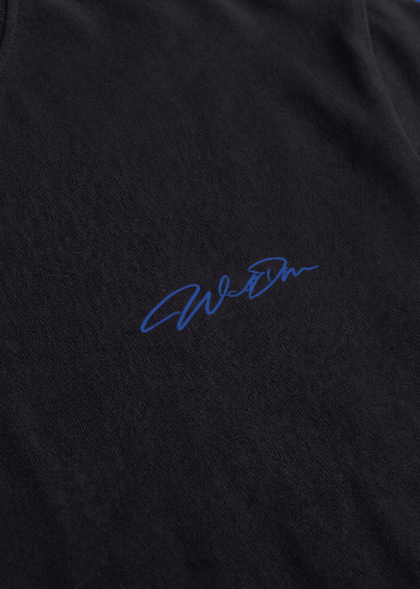 Minimal Embroidery Cotton Tee - Rick Circus