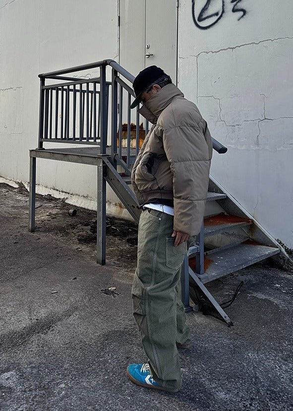 Minimalist Short Puffer Jacket - Rick Circus