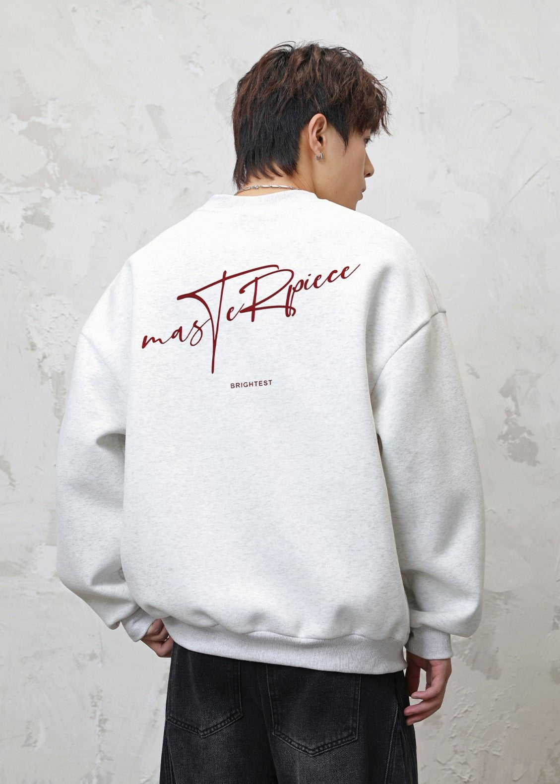 Oversized Graphic Crewneck Sweatshirt - Rick Circus