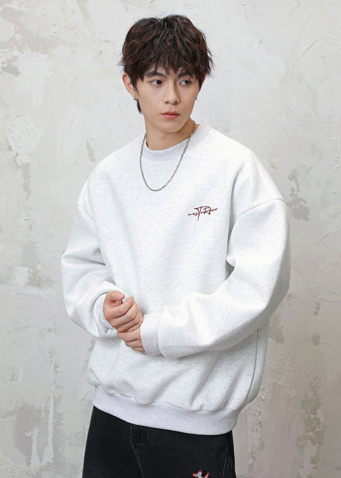 Oversized Graphic Crewneck Sweatshirt - Rick Circus