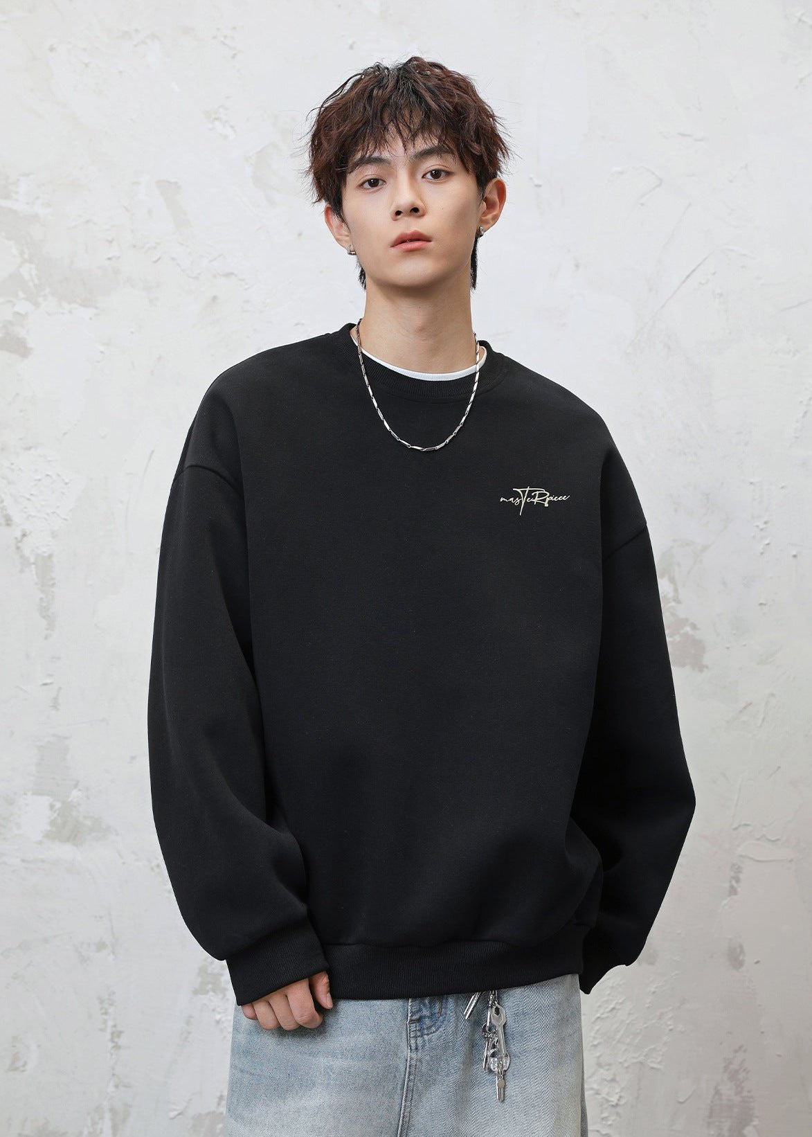 Oversized Graphic Crewneck Sweatshirt - Rick Circus