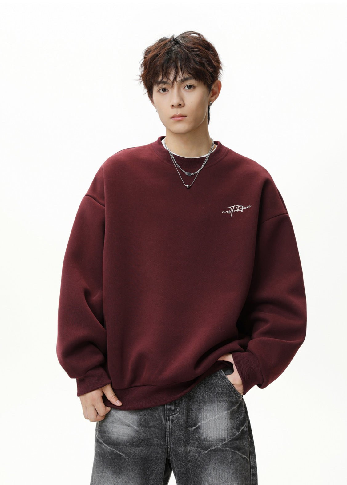 Oversized Graphic Crewneck Sweatshirt - Rick Circus