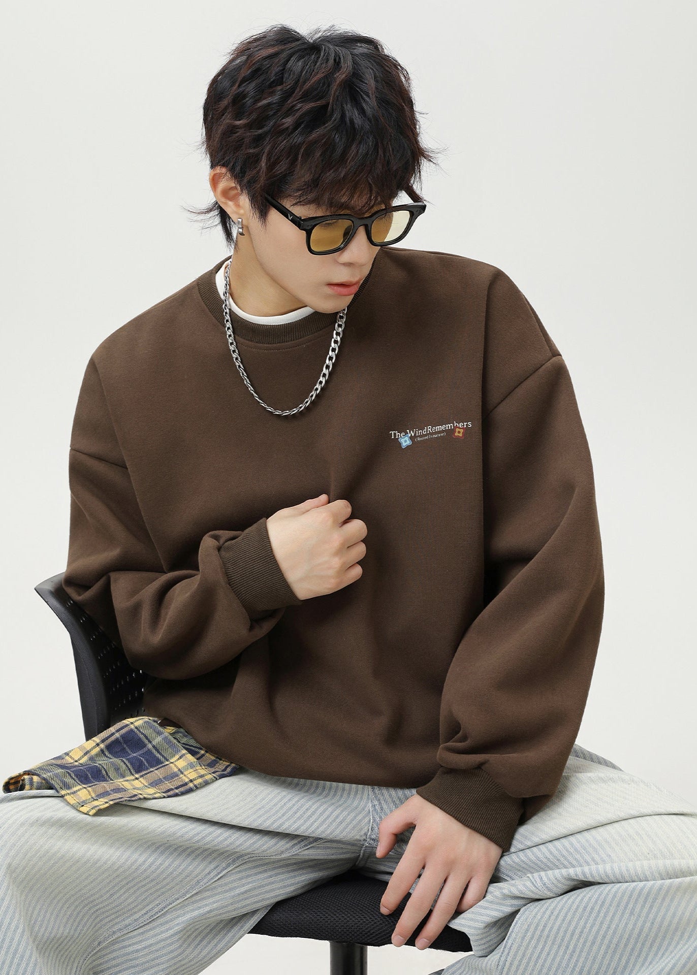 Oversized Sweatshirt with Back Graphic - Rick Circus
