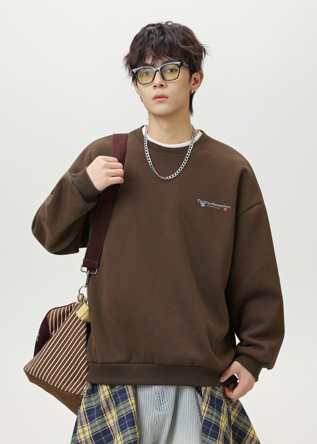 Oversized Sweatshirt with Back Graphic - Rick Circus