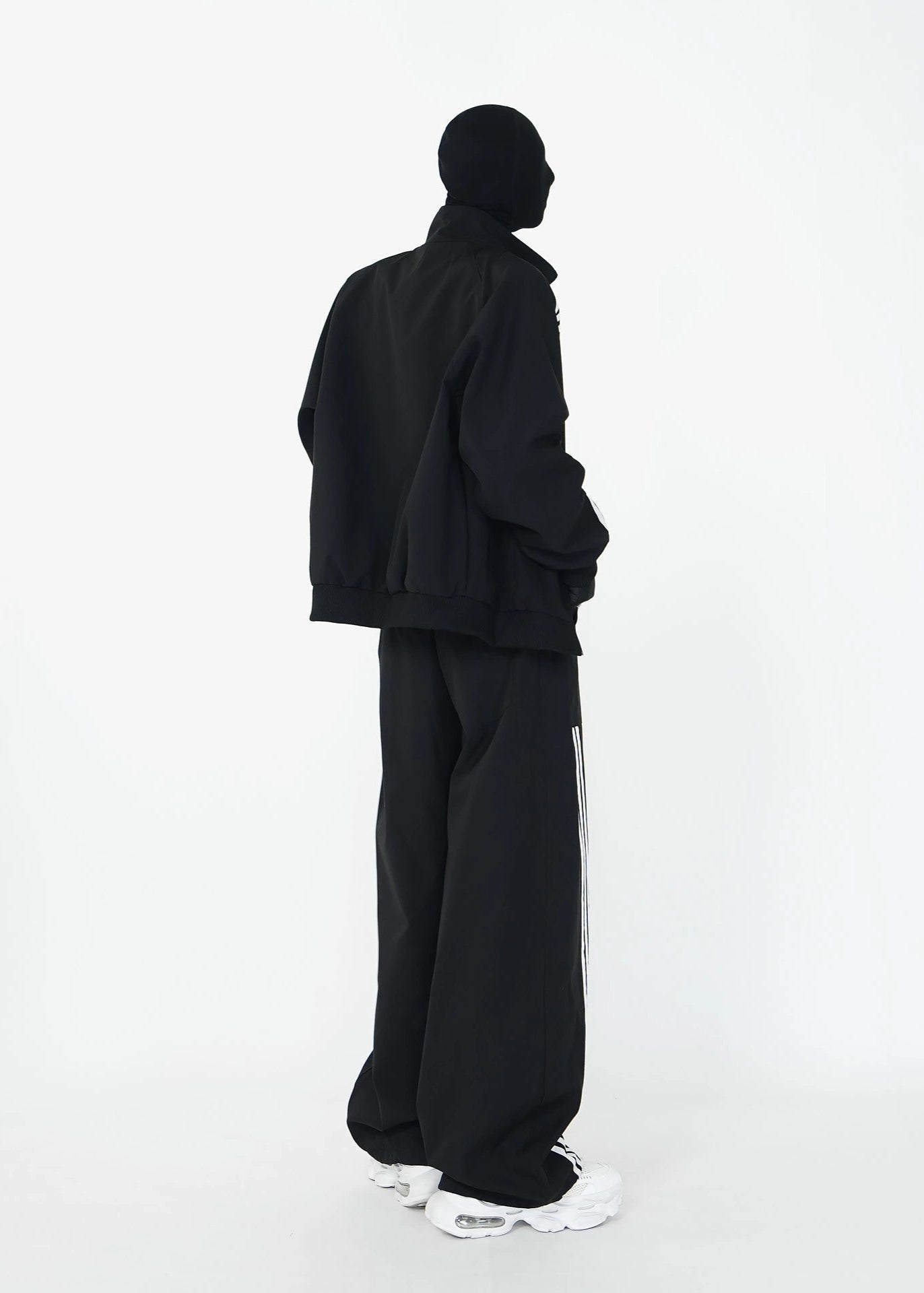 Oversized Tracksuit with Triple Stripe Design - Rick Circus