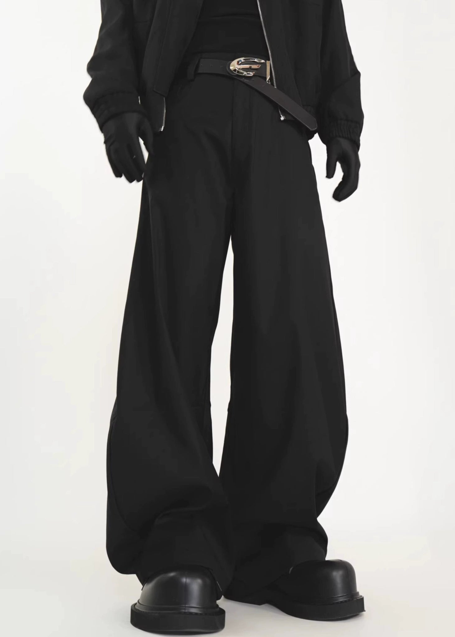 Oversized Wide - Leg Trousers - Rick Circus