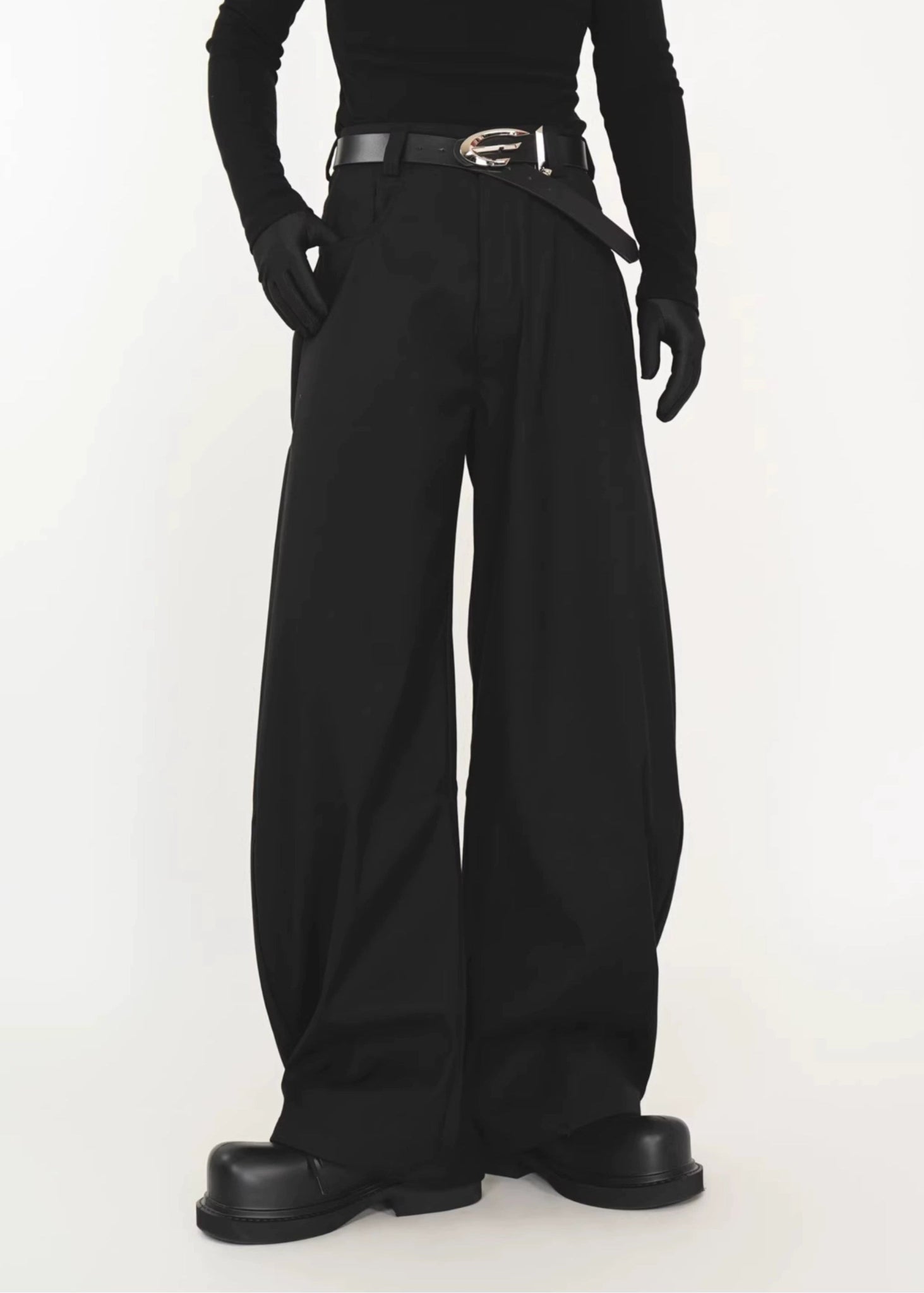 Oversized Wide - Leg Trousers - Rick Circus