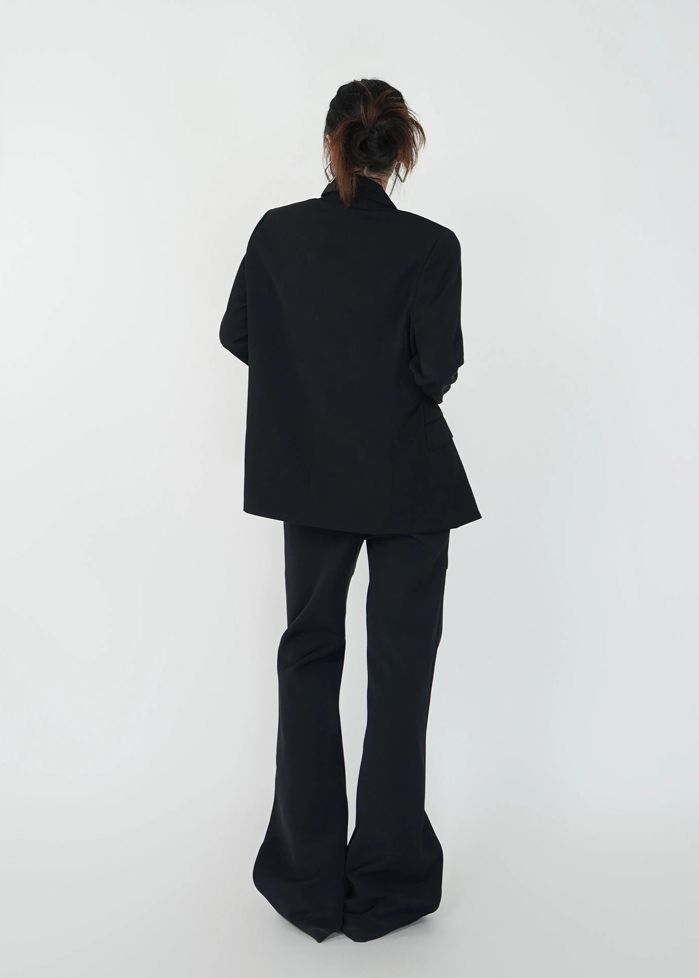 Padded Shoulder Blazer with Belted Waist - Rick Circus