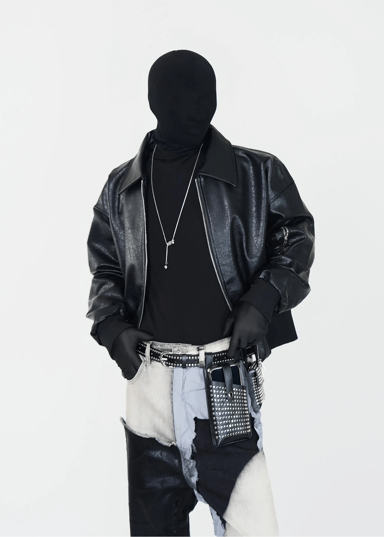 PU Leather Bomber Jacket - Rick Circus