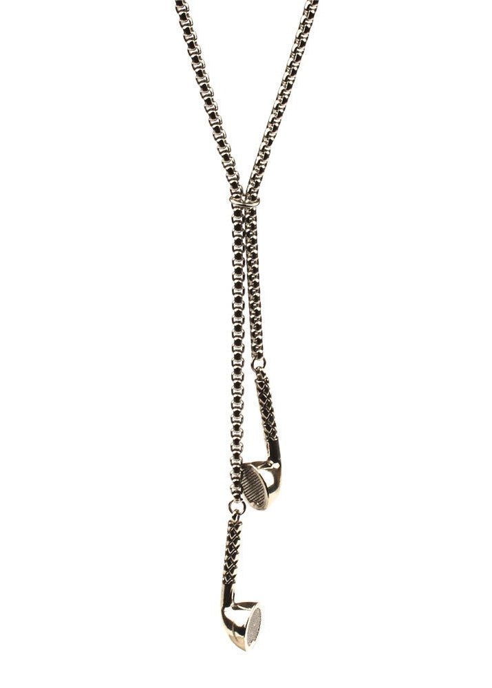 Retro Headphone Pendant Necklace - Rick Circus