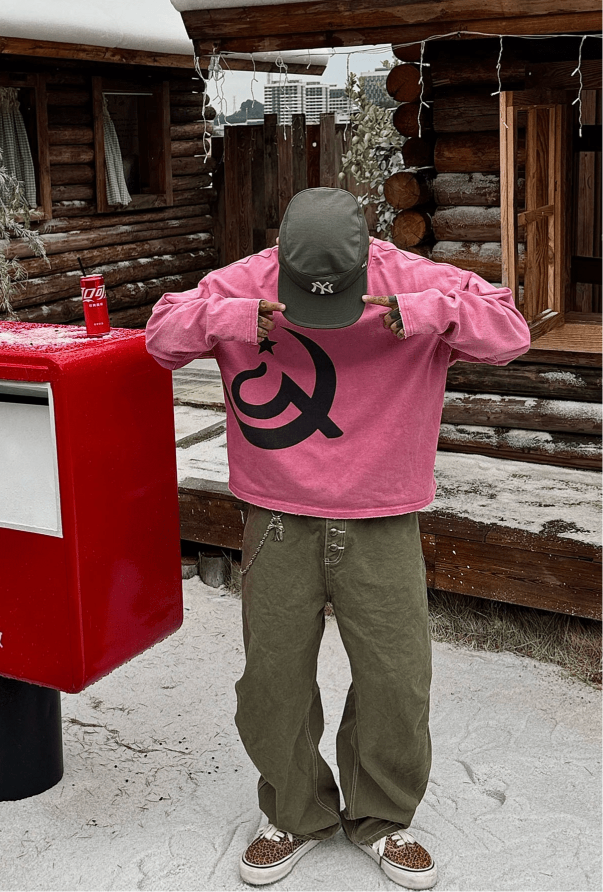 Retro Printed Long Sleeve Tee - Rick Circus