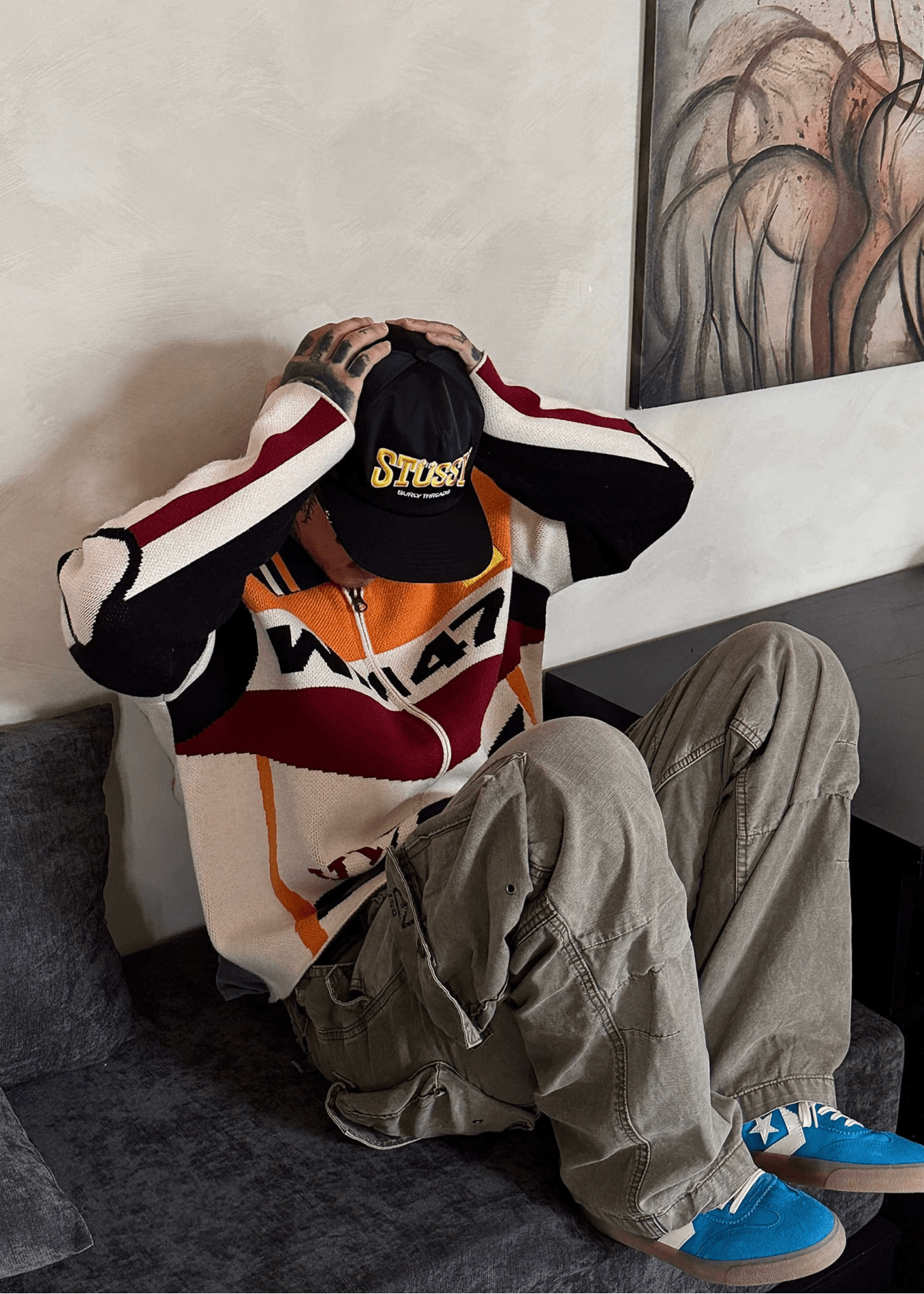 Retro Racing Knit Cardigan - Rick Circus