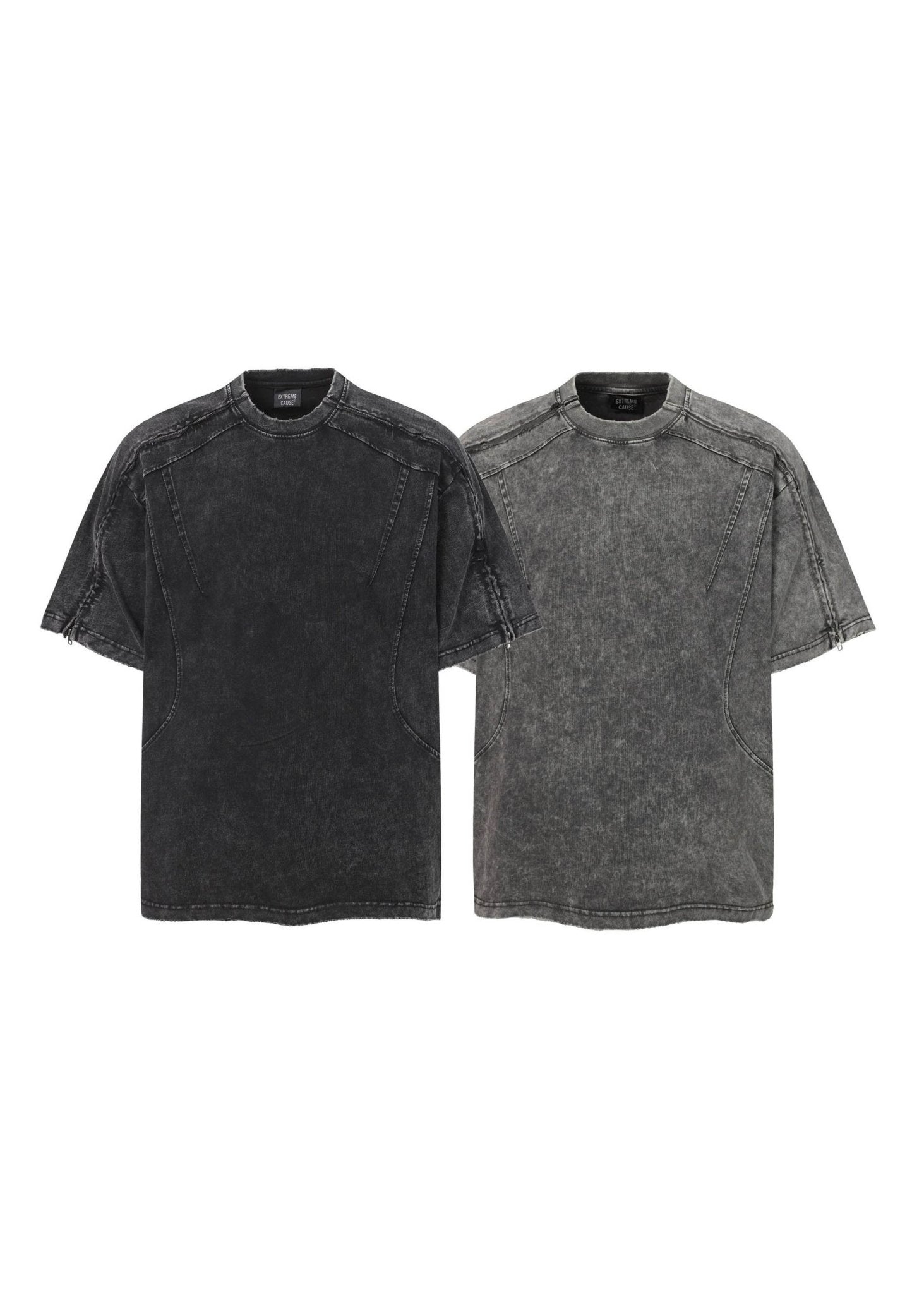Structured Panel Streetwear Tee - Rick Circus