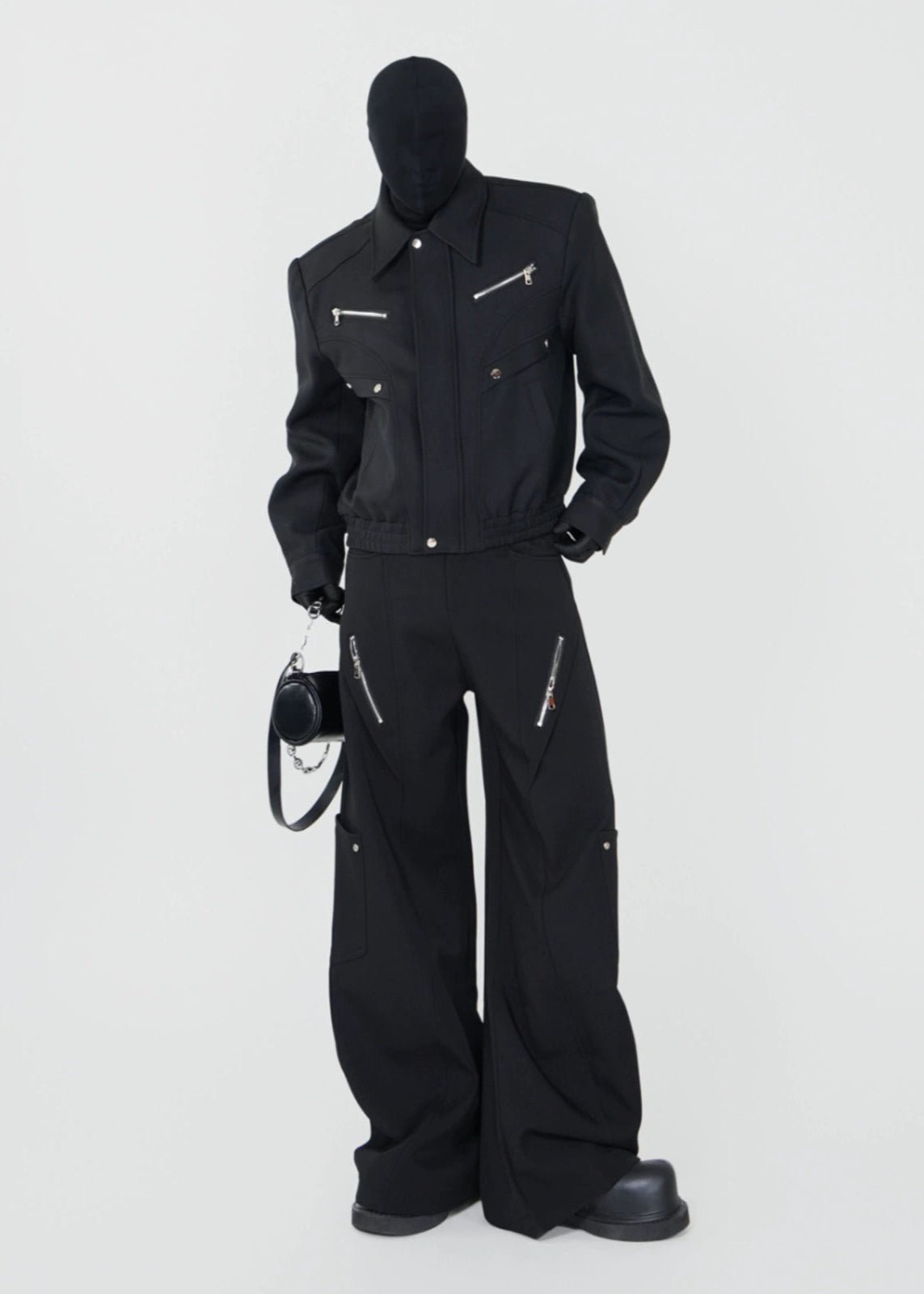 Structured Wide - Leg Blade Pants - Rick Circus