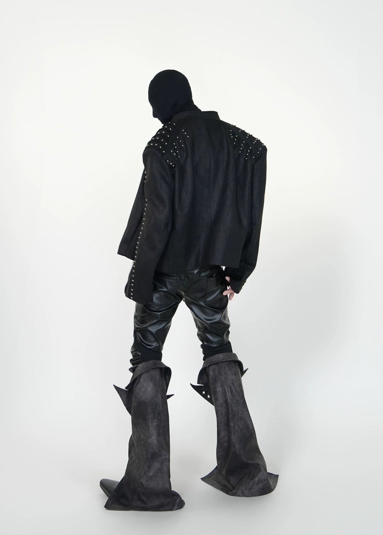 Studded PU Leather Jacket - Rick Circus