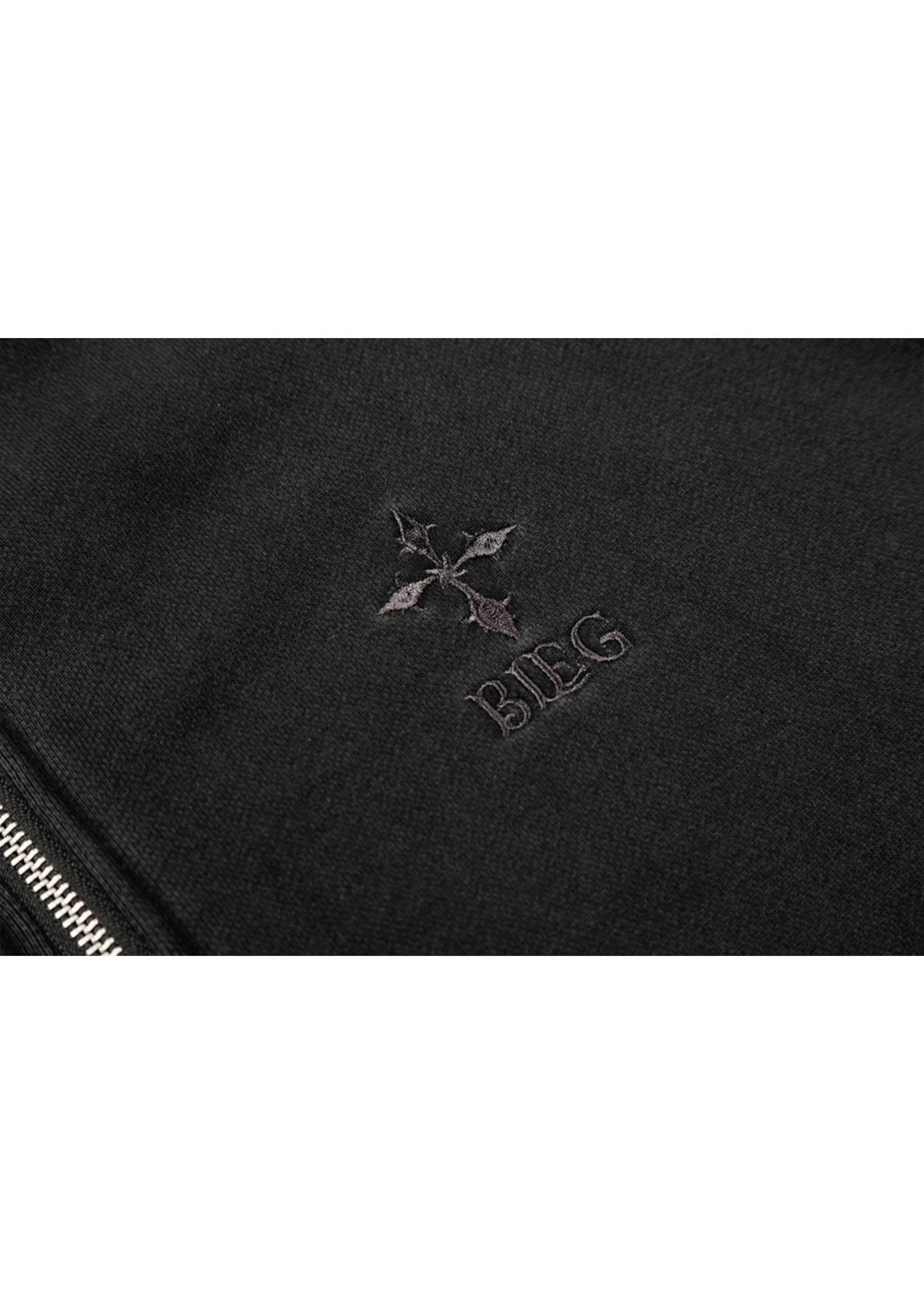 Studded Techwear Zip Hoodie - Rick Circus