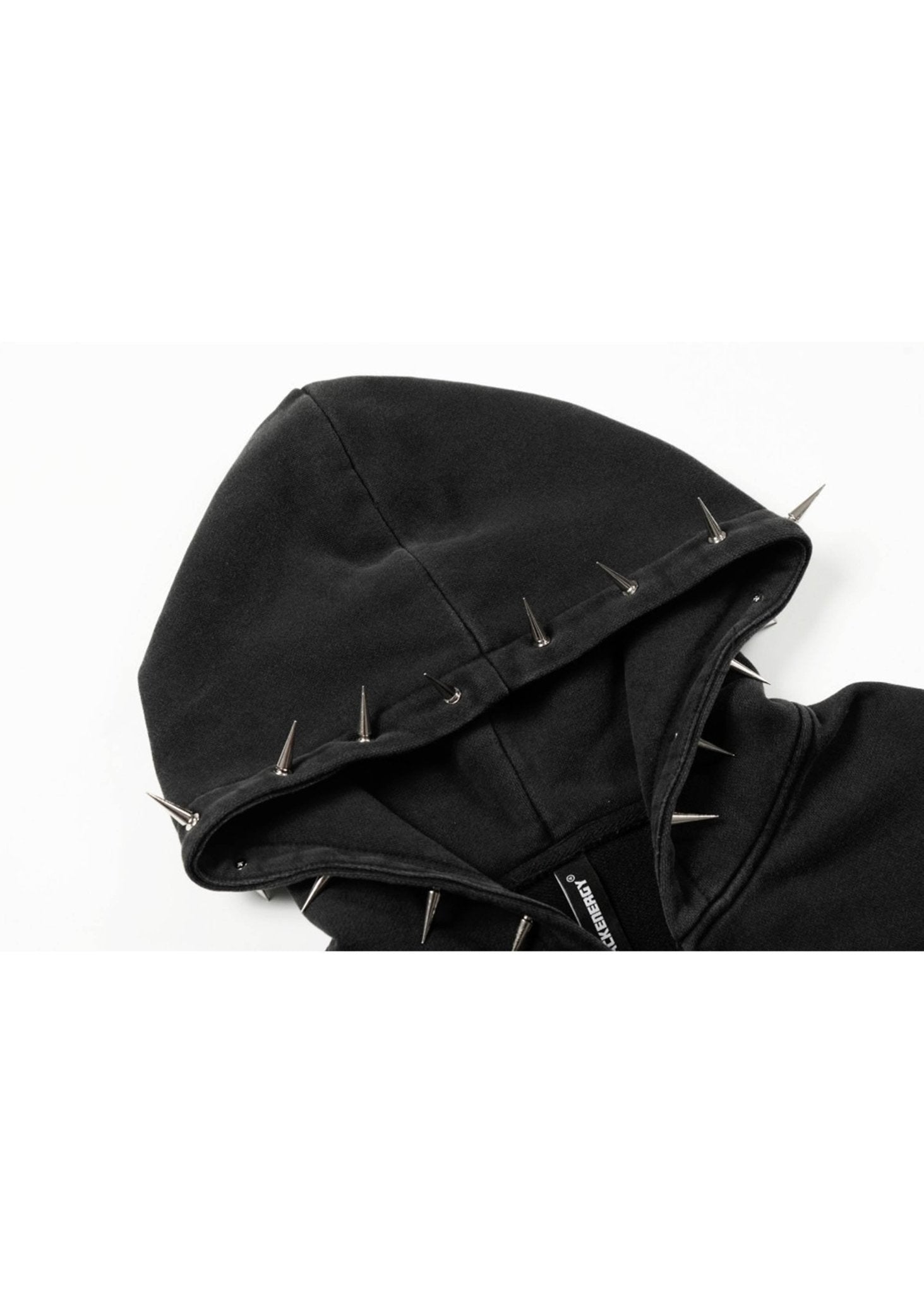 Studded Techwear Zip Hoodie - Rick Circus