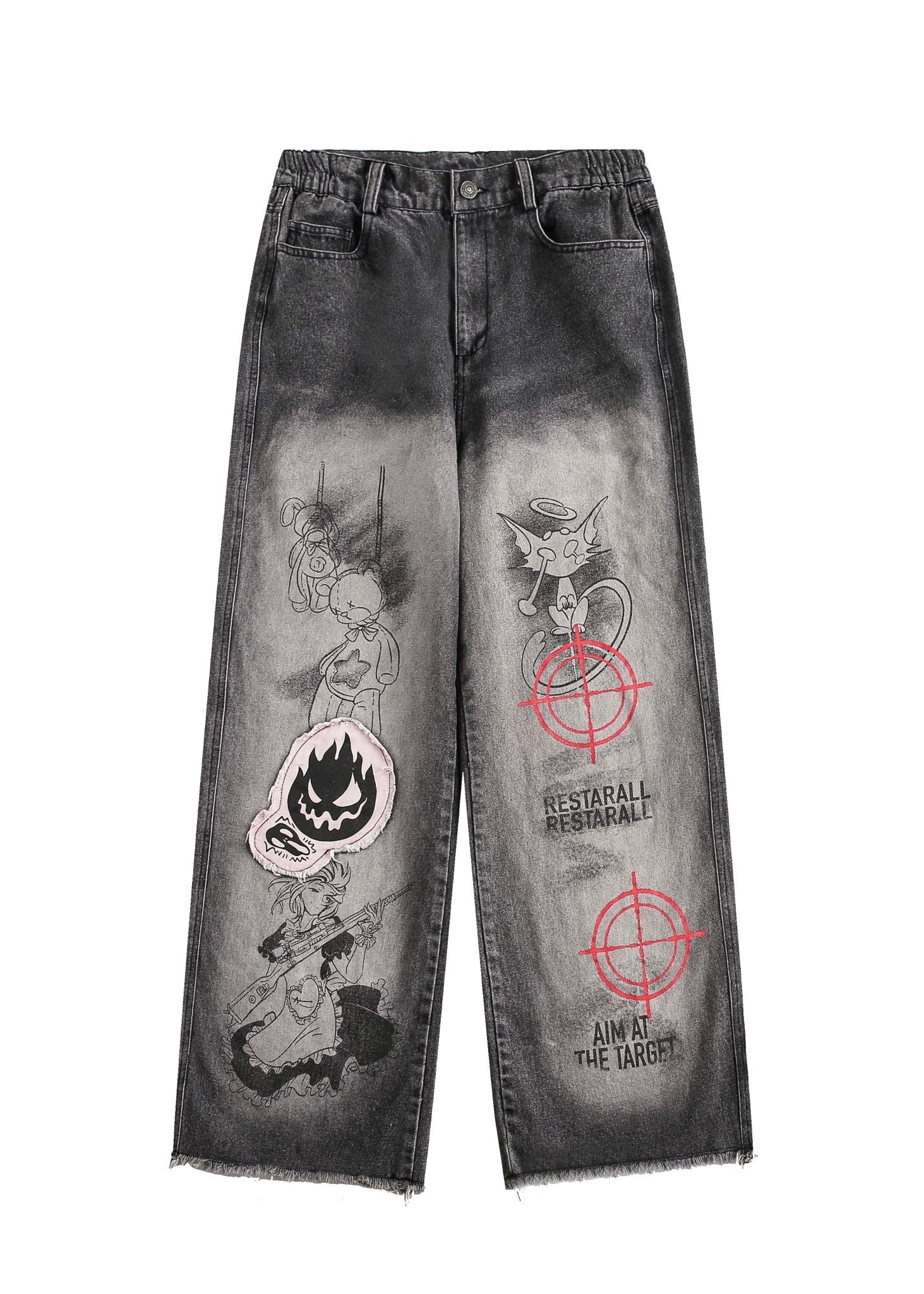Traces of Growth Printed Jeans - Rick Circus