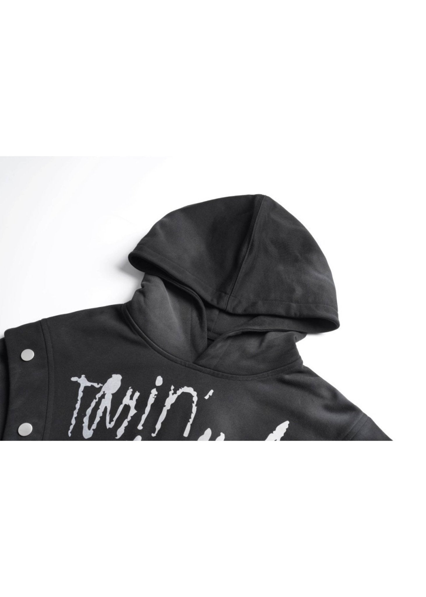 Unisex Graffiti Studded Hoodie - Rick Circus