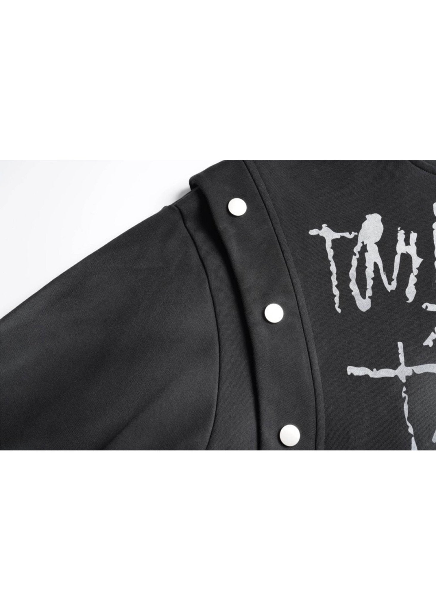 Unisex Graffiti Studded Hoodie - Rick Circus
