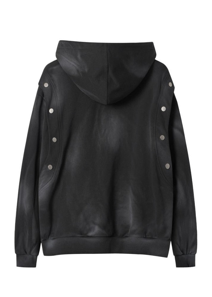 Unisex Graffiti Studded Hoodie - Rick Circus