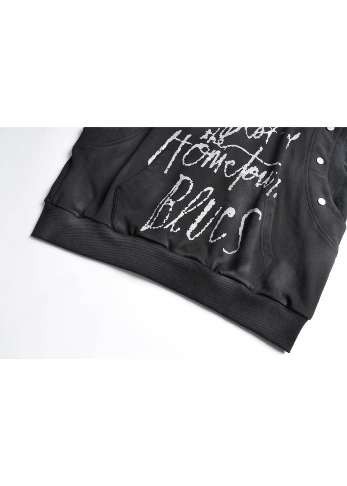 Unisex Graffiti Studded Hoodie - Rick Circus