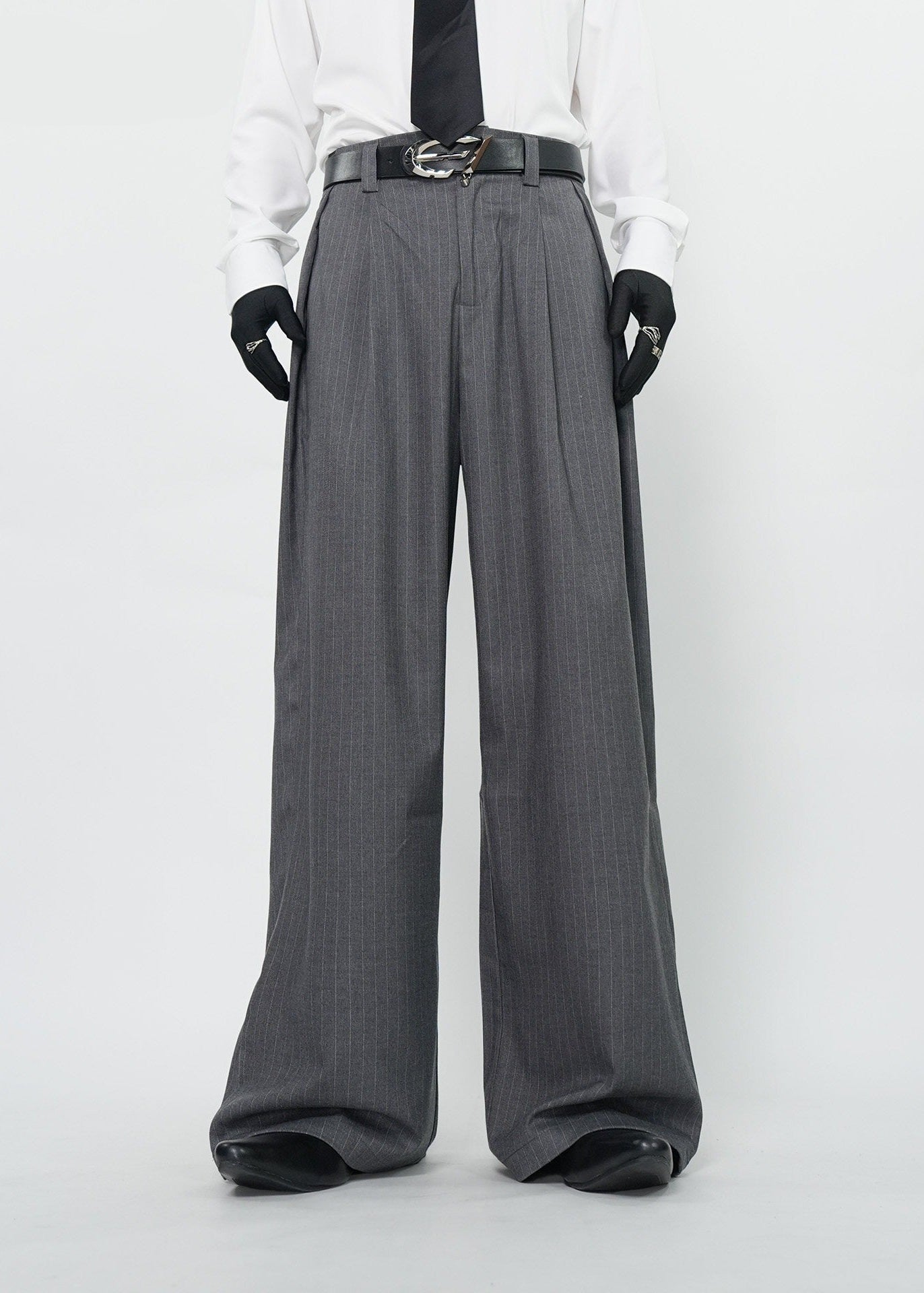 Unisex High - Waisted Wide Leg Pants - Rick Circus