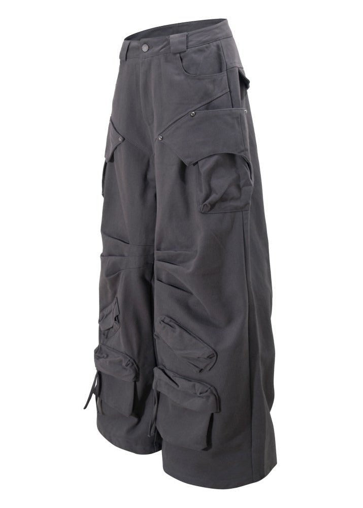 Unisex Wide Leg Cargo Pants - Rick Circus