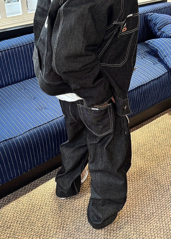 Vintage Denim Curved Seam Jeans - Rick Circus