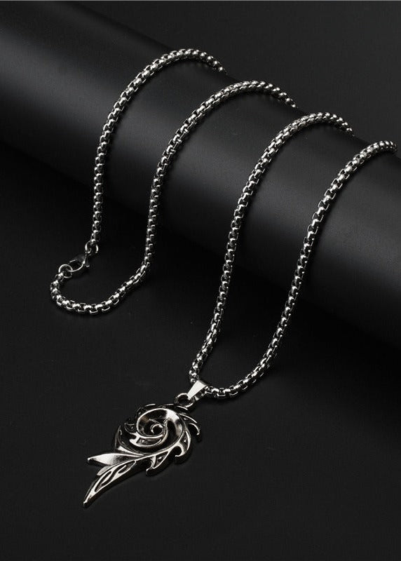Vintage Flame Pendant Necklace - Rick Circus