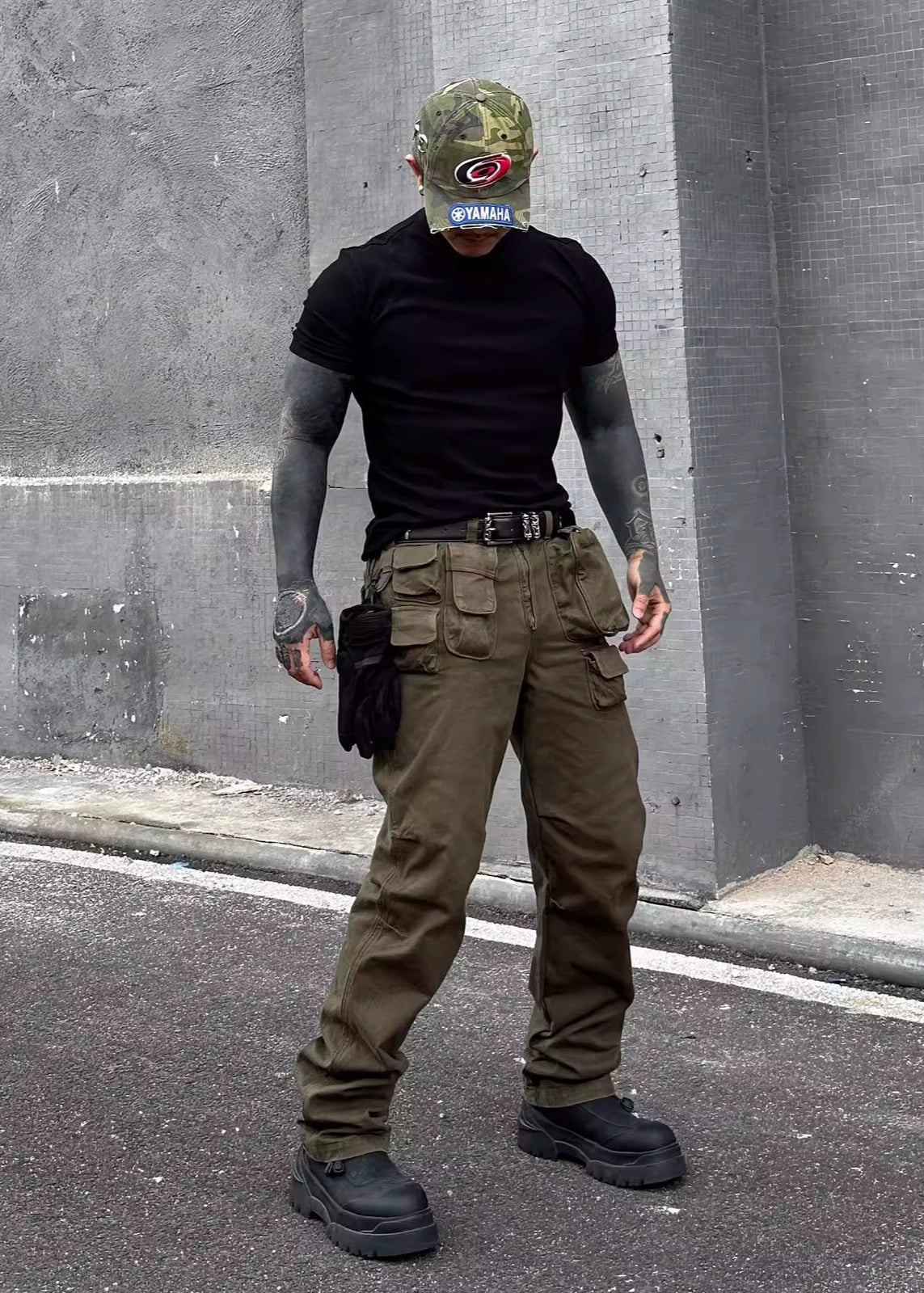 Vintage Multi - Pocket Washed Utility Pants - Rick Circus