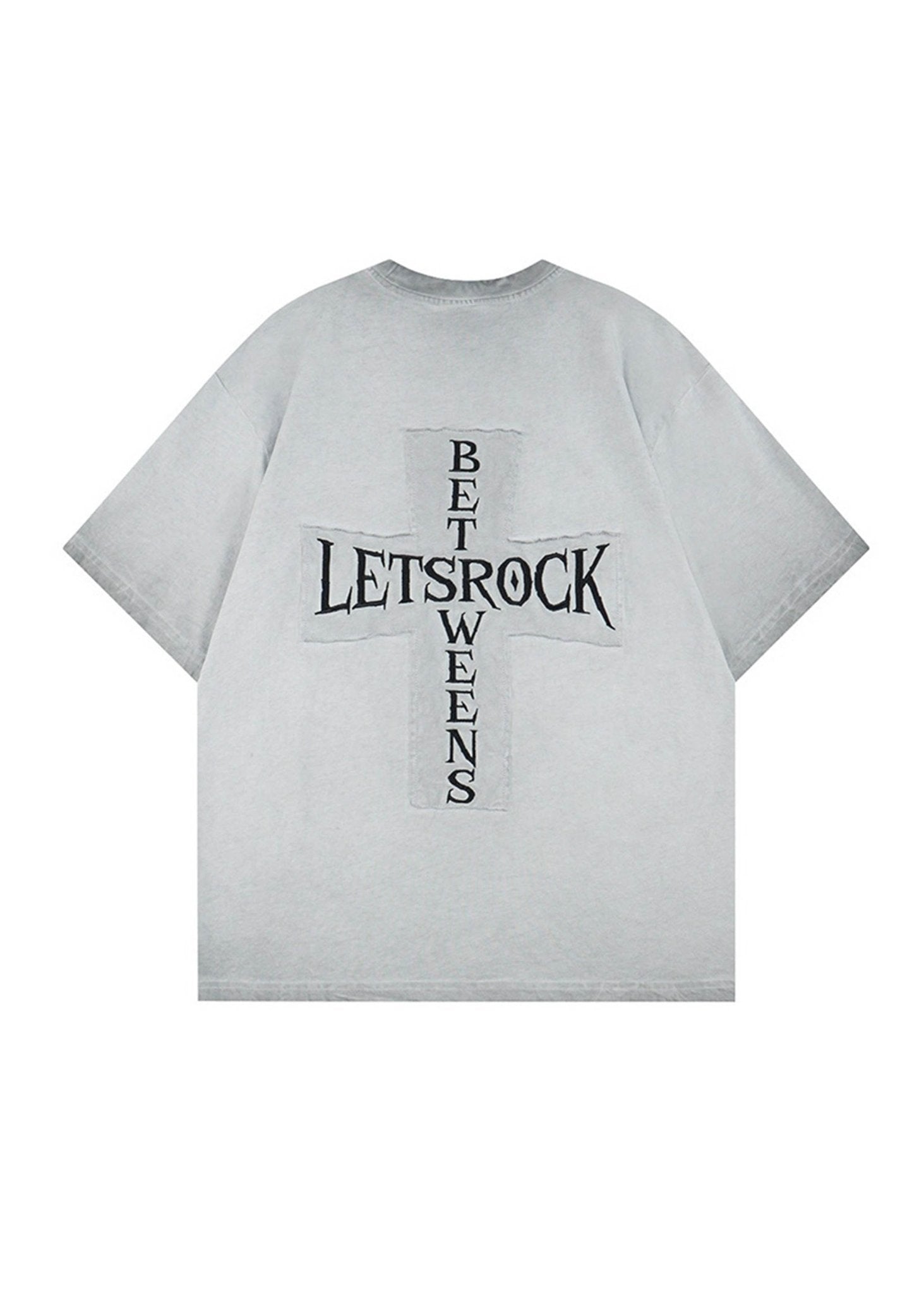 Vintage Wash Embroidered Streetwear T-Shirt - Rick Circus