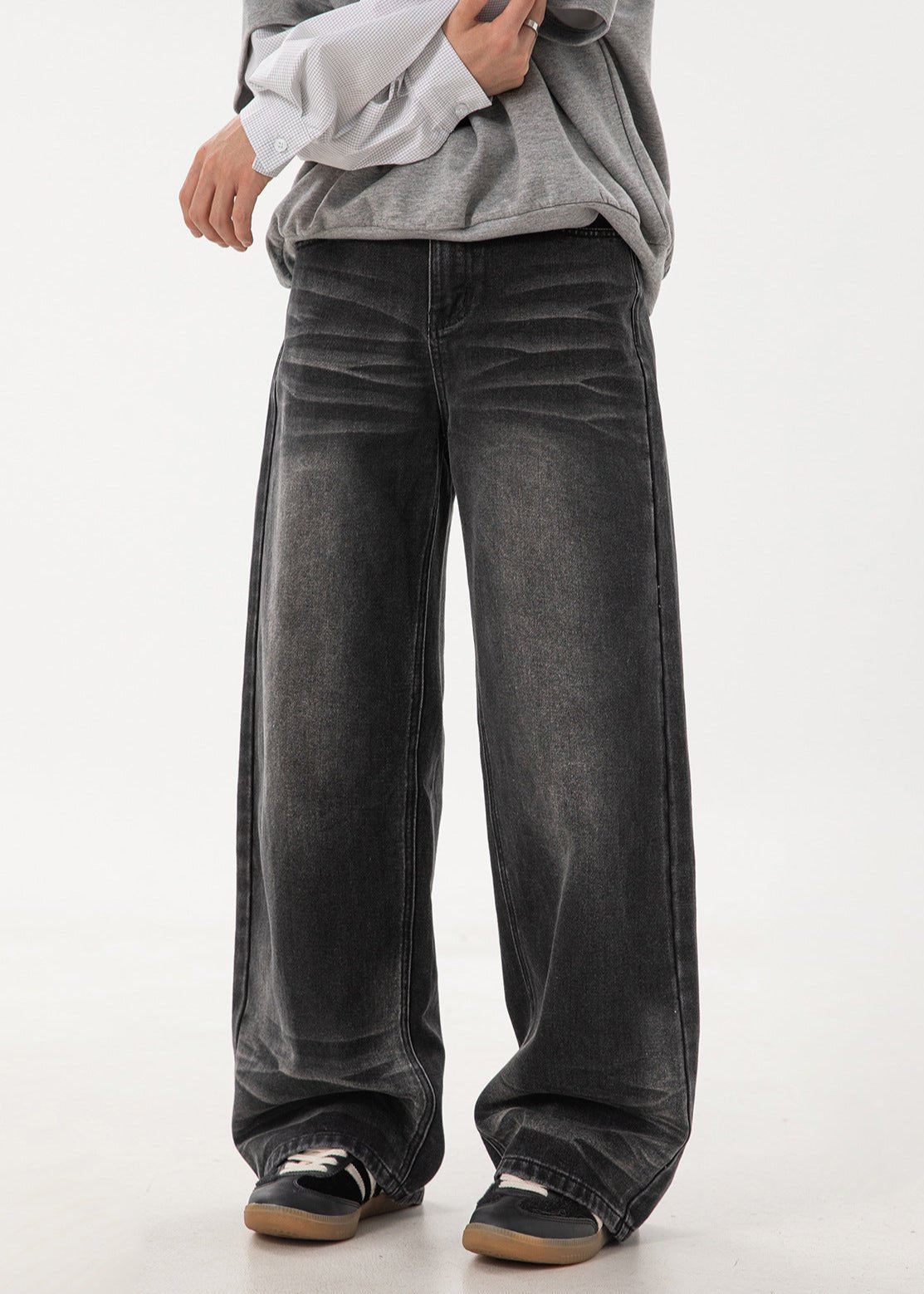 Vintage Wash Wide - Leg Jeans - Rick Circus