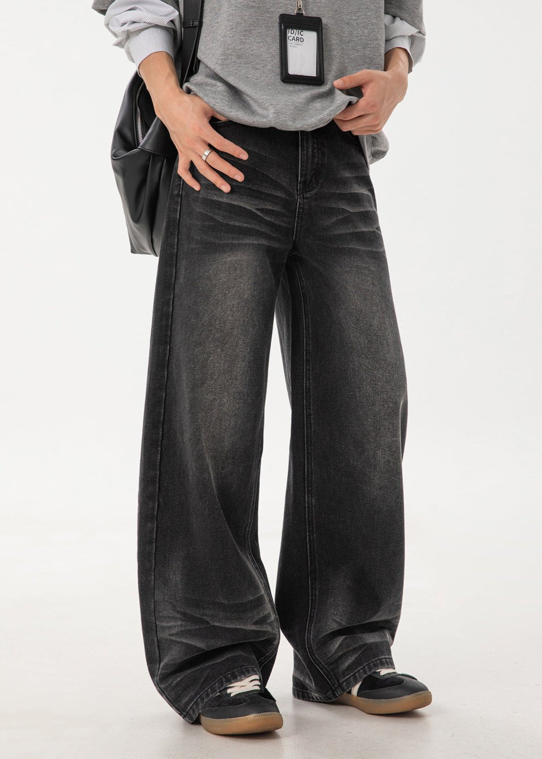 Vintage Wash Wide - Leg Jeans - Rick Circus