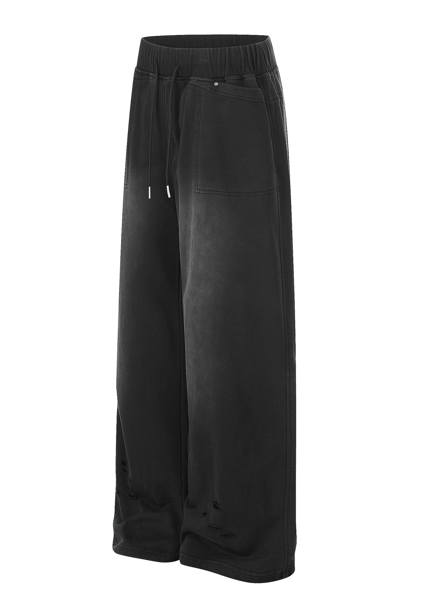 Vintage Washed Distressed Wide Leg Sweatpants - Rick Circus