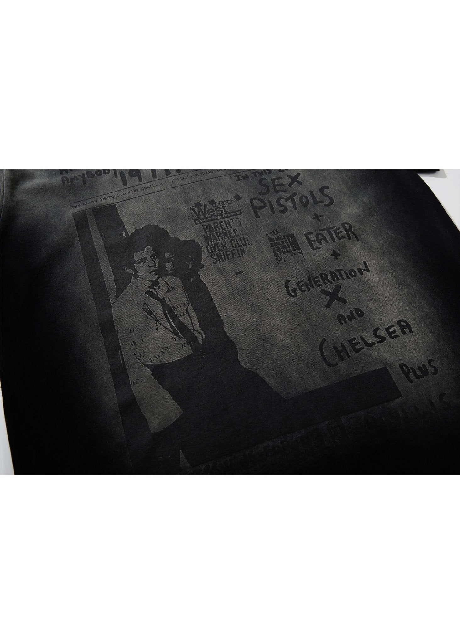 Vintage Washed Gradient Graphic T-Shirt - Rick Circus