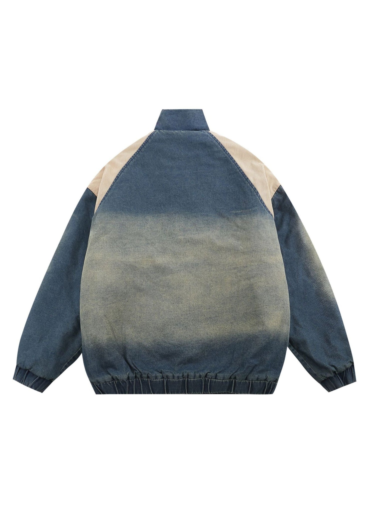 Washed Denim Padded Jacket - Rick Circus