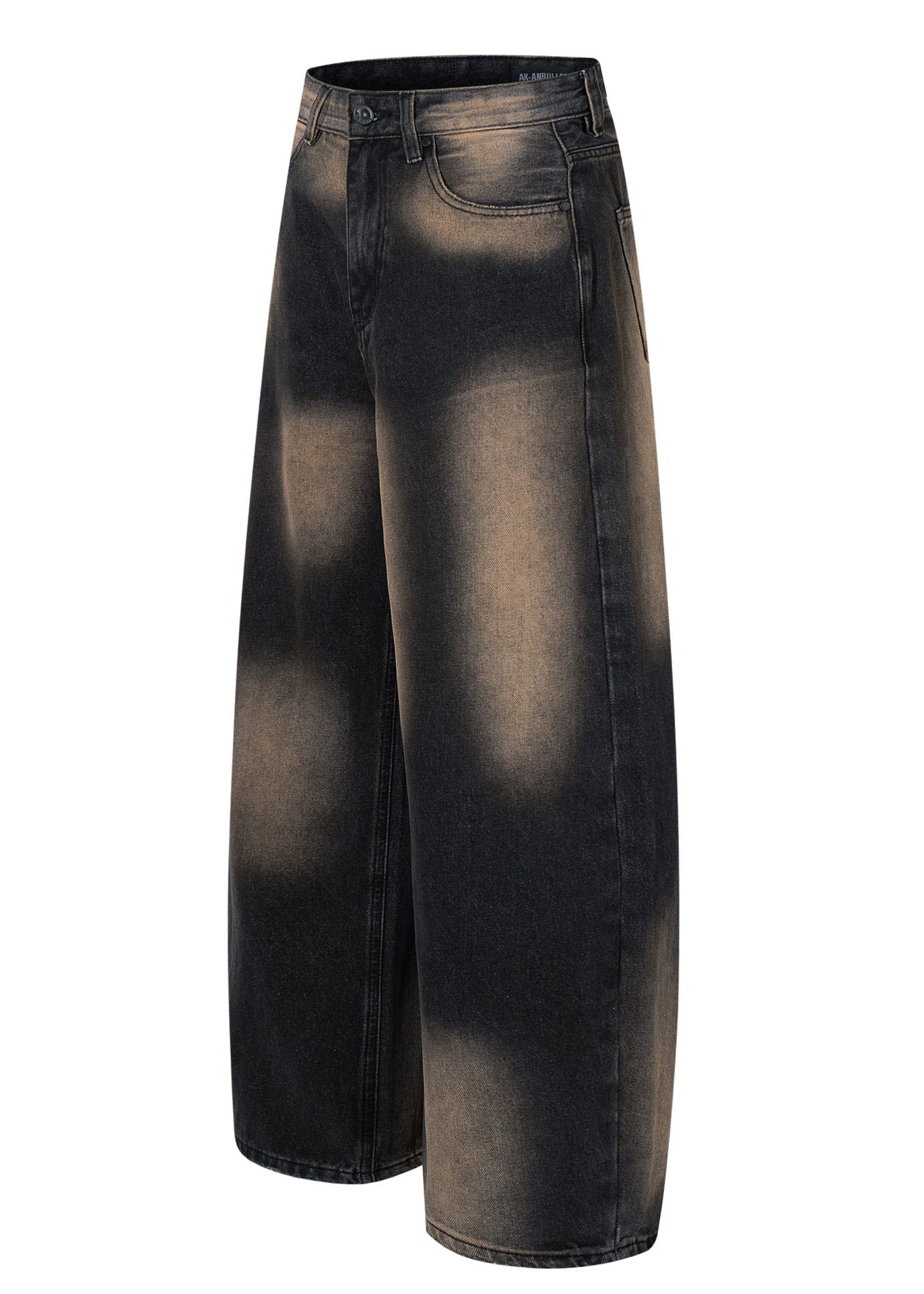 Washed Denim Wide - Leg Jeans - Rick Circus