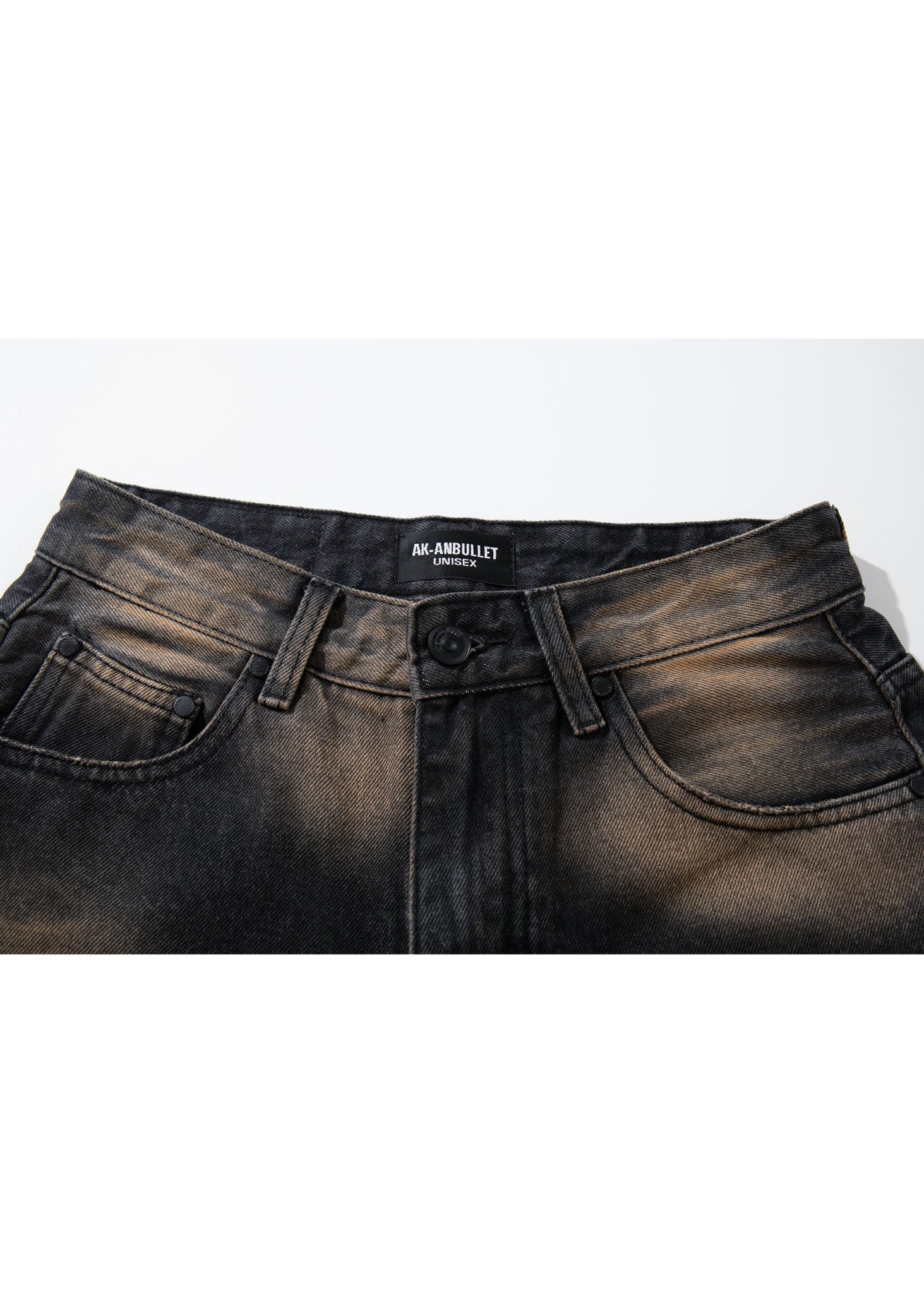 Washed Denim Wide - Leg Jeans - Rick Circus