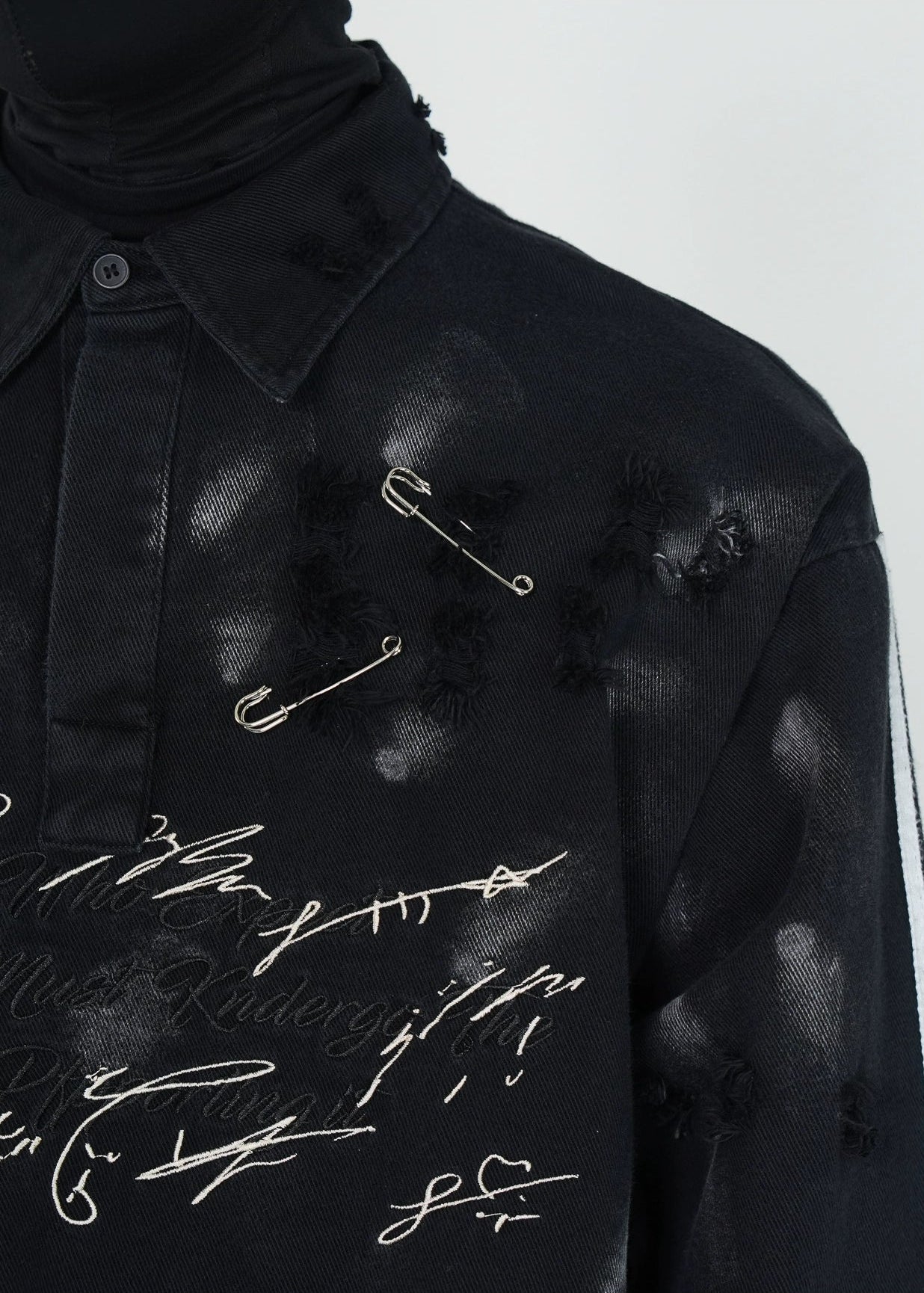 Washed Distressed Polo Shirt - Rick Circus