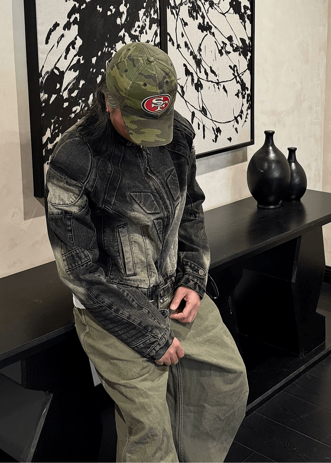 Washed Vintage Denim Jacket - Rick Circus