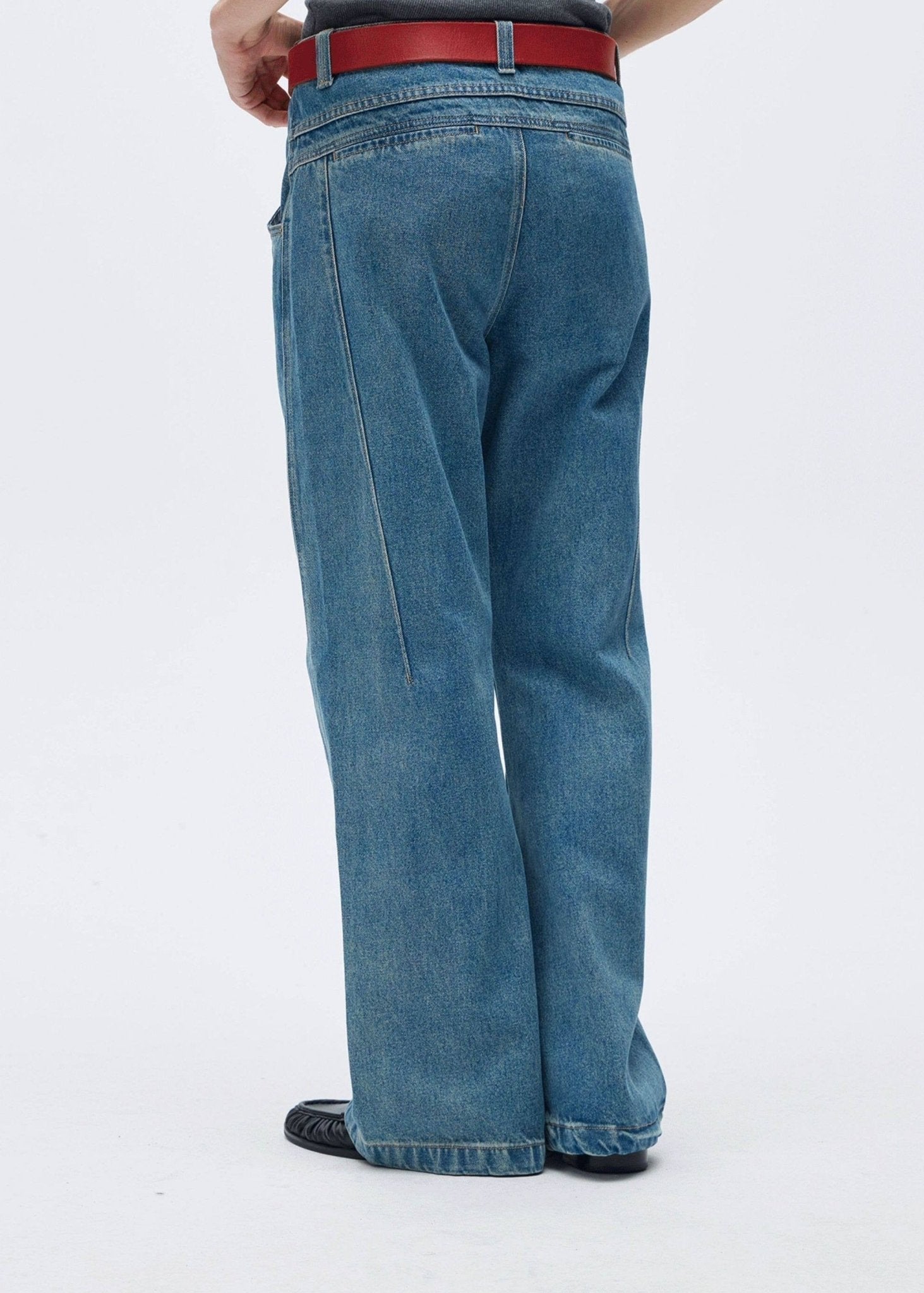 Washed Vintage Micro - Flare Jeans - Rick Circus