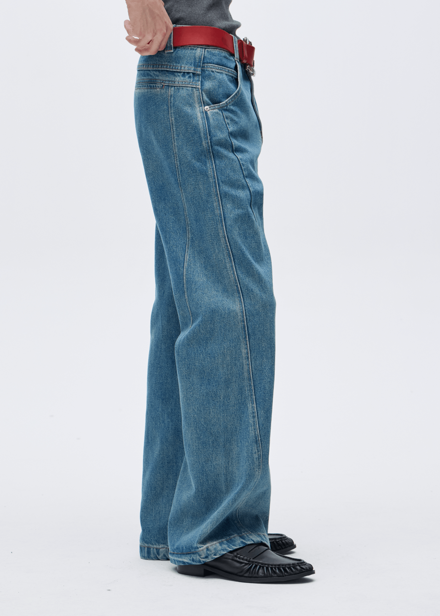 Washed Vintage Micro - Flare Jeans - Rick Circus