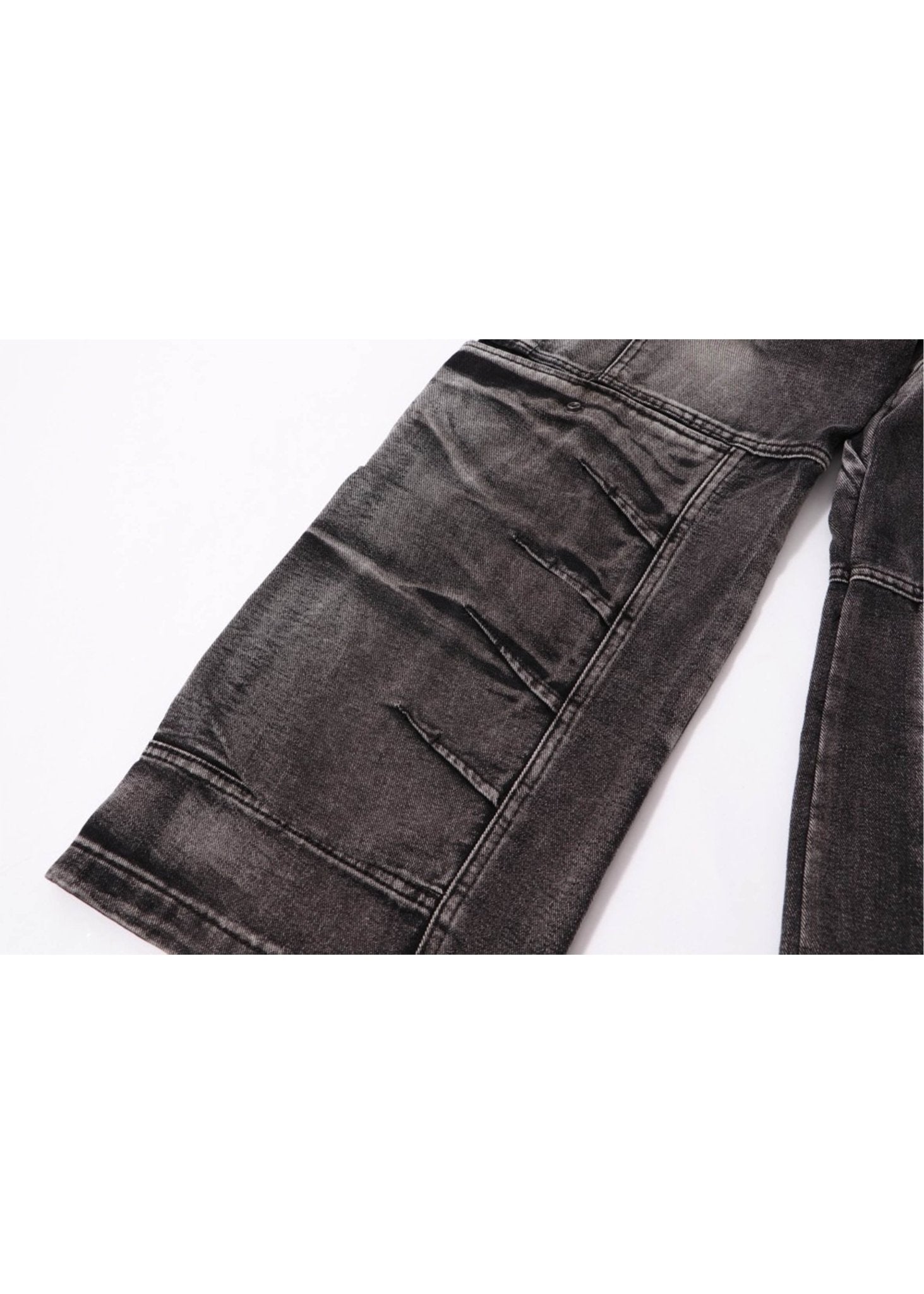 Wide Leg Cargo Denim Pants - Rick Circus
