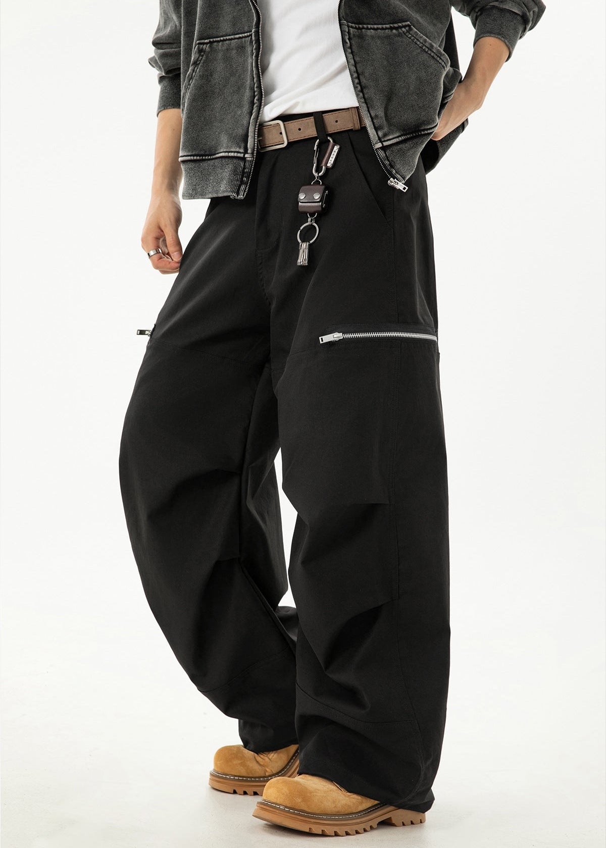 Wide - Leg Cargo Pants - Rick Circus